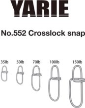 Yarie Jespa Kapocs Yarie 552 Crosslock Snap 150Lb