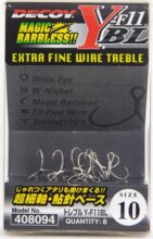 Hármas Horog Decoy Y-F11Bl Extra Fine Wire #10 Barbless