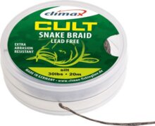 Climax Cult Carp Snake Braid Lead Free Leader 10m 40Lb Weed Green