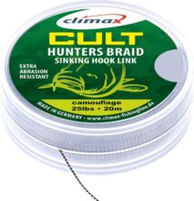Climax Cult Carp Huntersbraid Sinking Hooklink 20m 30Lb Weed Green