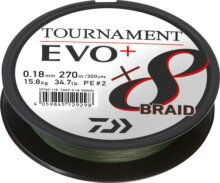 Daiwa Tournament X8 Braid Evo+ Sötét zöld