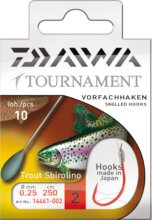 Daiwa Tournament sbirolino horog (red, 250cm, #4, 0.23mm, 10db)