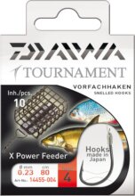 Daiwa Tournament feeder horog (black, 80cm, #6, 0.23mm, 10db)