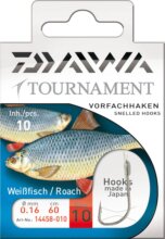 Daiwa Tournament bodorkázó horog (silver, 60cm, #14, 0.12mm, 10db)