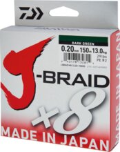 Daiwa J-Braid X8 Sötét zöld