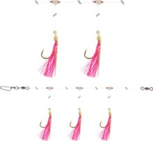 Daiwa GrandWave tőkehalazó szerelék (pink, 150.0cm, #4/0, 3horog)