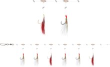 Daiwa GrandWave makrélázó szerelék 360° (white/red, 135.0cm, #2/0, 6horog)