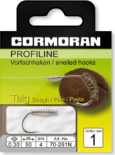 Cormoran Pasztás horog M, 261N (nickel, 50cm, #8, 0.22mm, 4db)