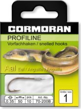 Cormoran Angolna horog M, 200B (bronzed, 50cm, #8, 0.30mm, 10db)