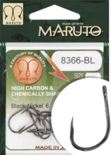 Maruto Horog 8366Bl Carp Hooks Barbless Straight Eye Forged Reversed Ringed Hc Black Nickel 4