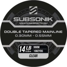 Subsonik Double Tapered Main Line Clear 14Lb 990M Felvastagodó Főzsinór
