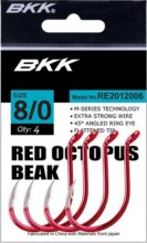 BKK Red Octopus Beak Harcsázó Horog 5/0 5 db/csomag