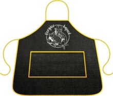 Outdoor Kitchen Kötény Fekete Horgász Bajnok