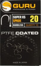 GURU Super XS Hook size 16 Barbless/Spade End
