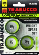 Trabucco Vary Weight Distance Cage Feeder Weight Sets 20-35-50g feeder kosár súly szett
