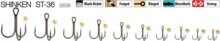 Trabucco Shinken St-36 hármas horog Bn #20 6 db/csg