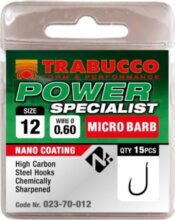 Trabucco Power Specialist mikro szakállas horog 14 15 db