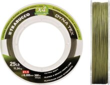 Trabucco Dyna-Tex X4 Power Moss Green 300m 0,435mm fonott zsinór
