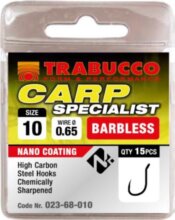 Trabucco Carp Specialist szakáll nélküli horog 14 15 db