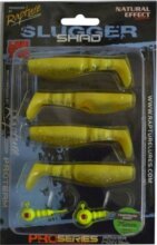 Rapture Slugger Shad Set 75 Chartreuse Ghost 4+2db/csg, műcsali szett