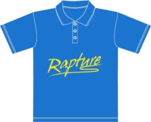 Rapture Galléros póló XL Azúrkék