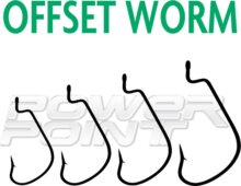 R.Offset Worm 3/0 horog