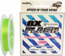 Pokee Flash Smart 8X 130m 0,08mm lime zöld fonott zsinór