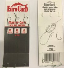 Eurocarp Előkötött feeder előke csaliszigonnyal Master Carp-8 10cm 15lbs