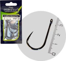 Wizard Catfish Worm Pro 2/0 3db/csomag