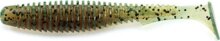 Fishup_U-Shad 4" 8Pcs.017 - Motor Oil Pepper