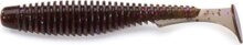 Fishup_U-Shad 2" 10Pcs.050 - Green Pumpkin Brown/Red & Purple