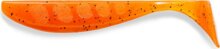 Fishup_Wizzle Shad 2" 10Pcs.049 - Orange Pumpkin/Black
