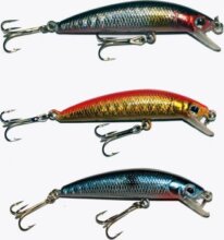 Frenetic Wobbler “Flicker", 6cm, 3g, 0-1m, EZÜST/FEKETE