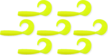 FRENETIC TWISTER, Sárga / áttetsző, 7,5cm, 5db/csomag