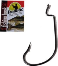 Frenetic horog FS610 black nikkel drop shot offset horog 1/0, 1/ 0, 5db/csomag