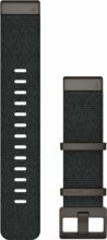 Garmin Óraszíj 22 mm fekete nylon, szürke csat (QuickFit) MARQ
