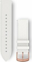 Garmin Óraszíj 20 mm fehér bőr, Rose Gold csat (Quick Release) Vivomove HR