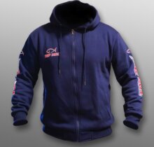 Team Top Mix kék kapucnis pulóver - XL