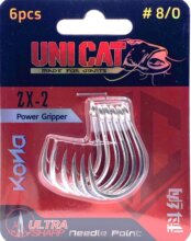UNI CAT ZX-2 harcsázó Power Gripper méret 8/0 / 6db