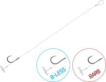 Kötött horog Delphin FLR Quickstop / 6db (8cm / 0,25mm / BARB #6)