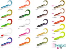 Gumihal Delphin TwistaX Eeltail UVs / 5db (6cm/BERRY)