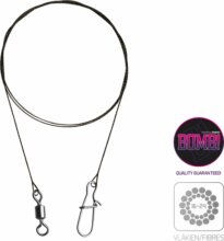 Delphin Volfrám huzal BOMB! forgóval és kapoccsal (2db/15cm/5kg)