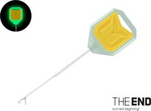 Delphin T-END GripXF LeadCORE Fluo fűzőtű