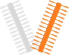 Delphin Q-STOP stopper / átlátszó+narancsszínű (7mm)