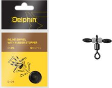 Delphin Inline swivel with rubber stopper (S / 0)