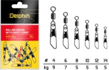 Delphin Biztonsági forgókapocs / 10db (#6/7kg)