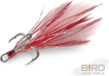 Delphin B!RD Hook TRIPLE / 3db (piros tollak #6)