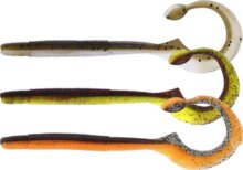 WESTIN Ned Worm Curl 12cm 3g Dark Water Mix7 5pcs