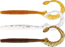 WESTIN Ned Worm Curl 12cm 3g Clear Water Mix7 5pcs