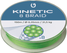 KINETIC 8 Braid 150m 0,26mm/20,6kg Fluo Green